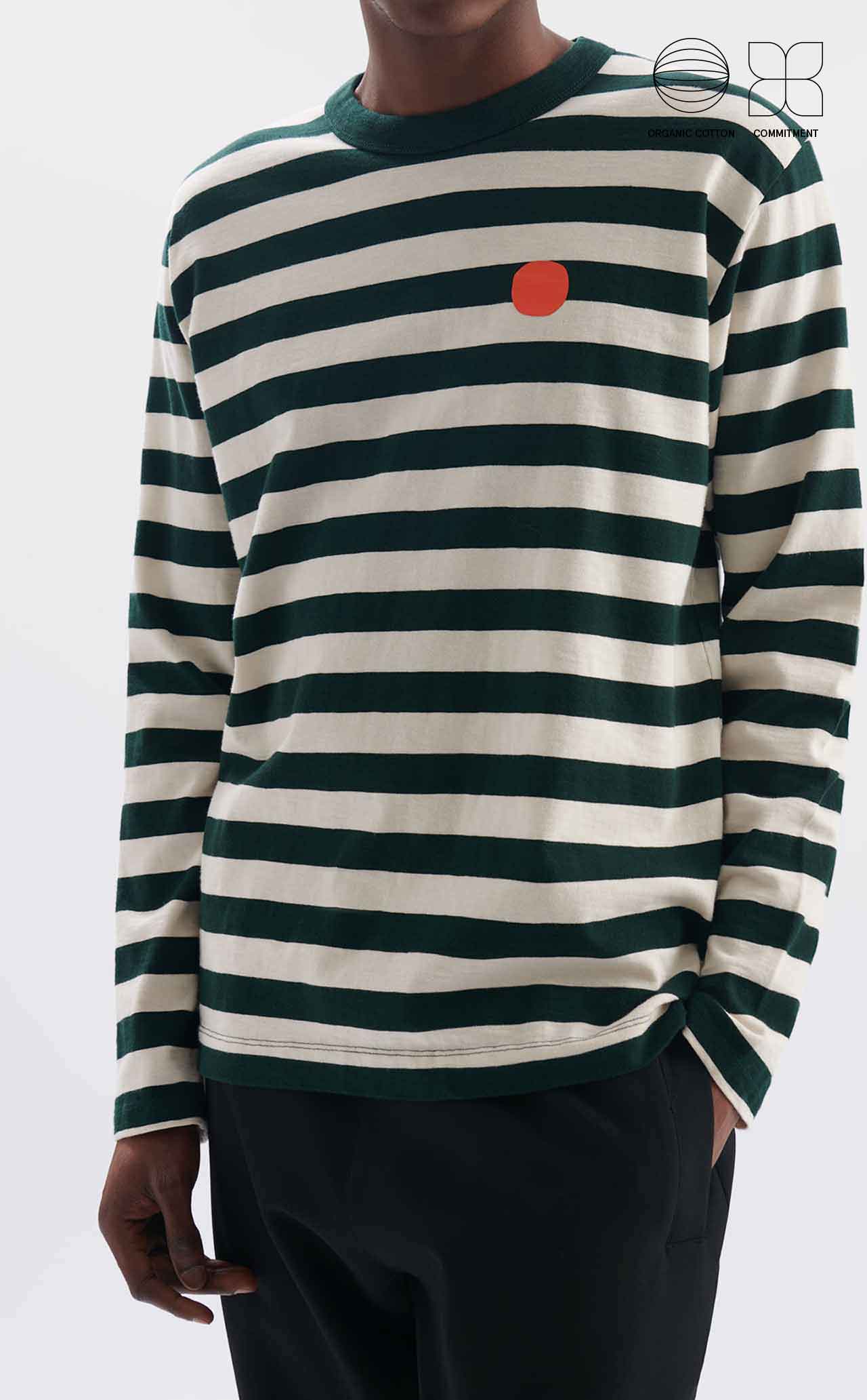 T-SHIRT STRIPED DOT M