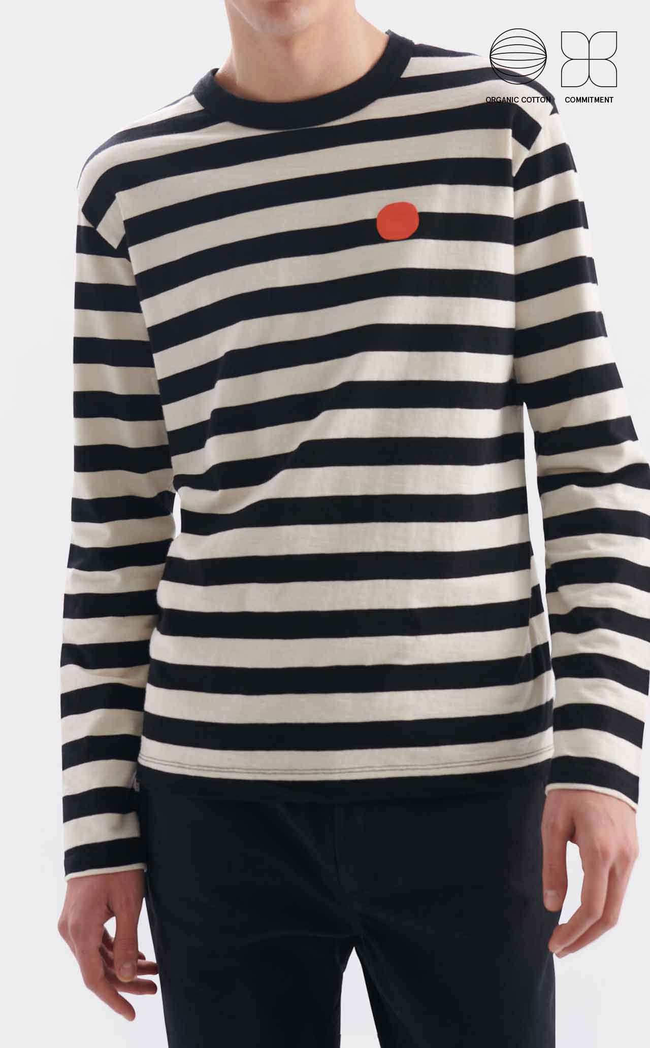 T-SHIRT STRIPED DOT M