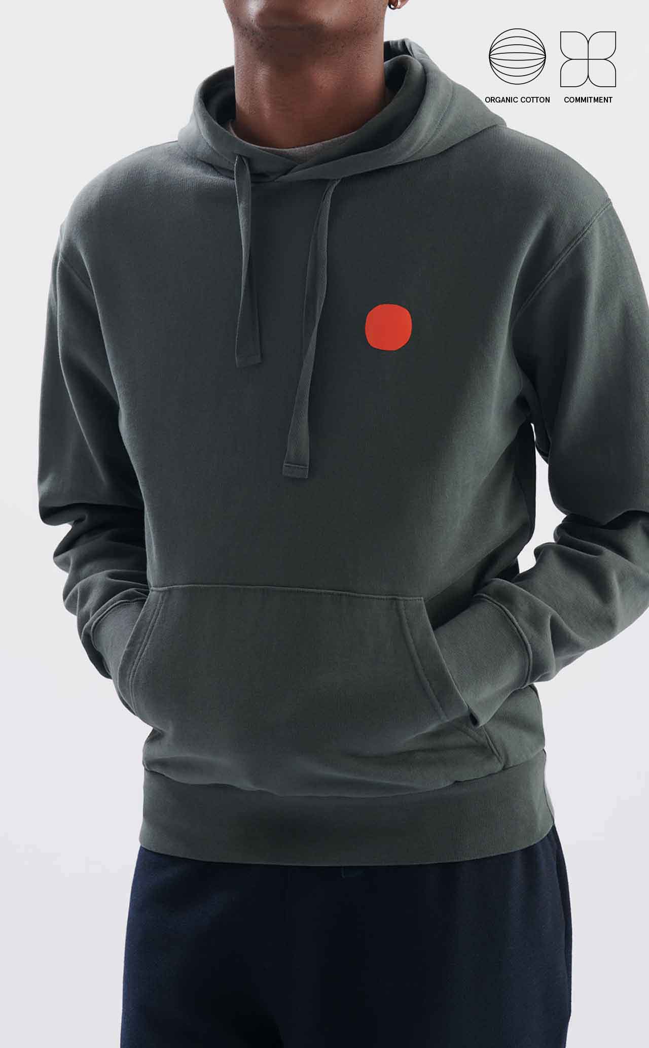 SWEATSHIRT SW HOODED DOT M